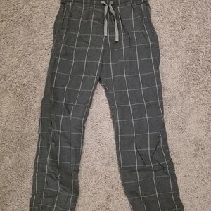 GAP Men's Black Checkered Joggers